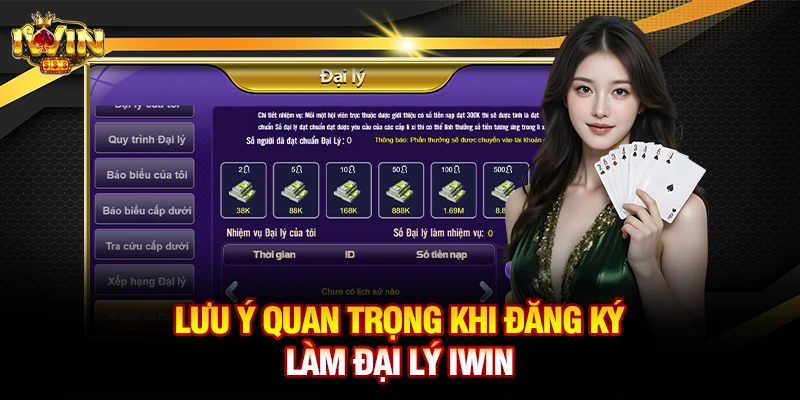 Lưu ý quan trọng khi đăng ký làm đại lý iwin