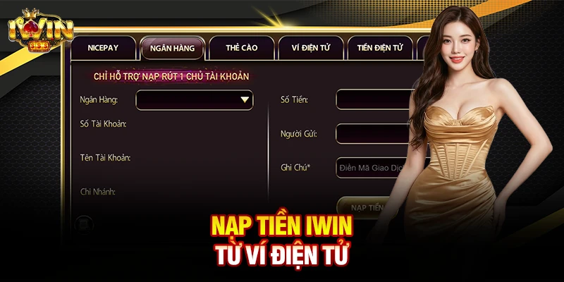 Nạp tiền iwin từ ví điện tử